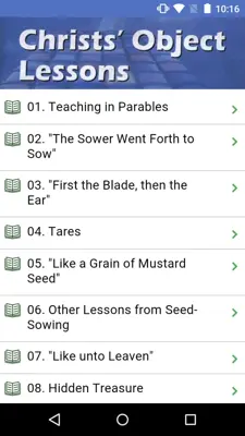 Christ Objects Lessons android App screenshot 1